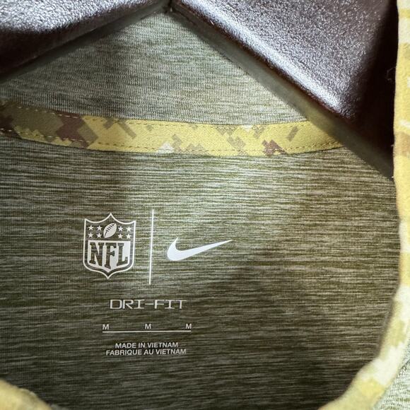 Nike New York Giants Nike Salute to Service Quarter-Zip Top Olive Men's M - Picture 6 of 11